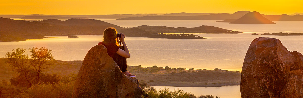 View from Gariepview over Gariepdam